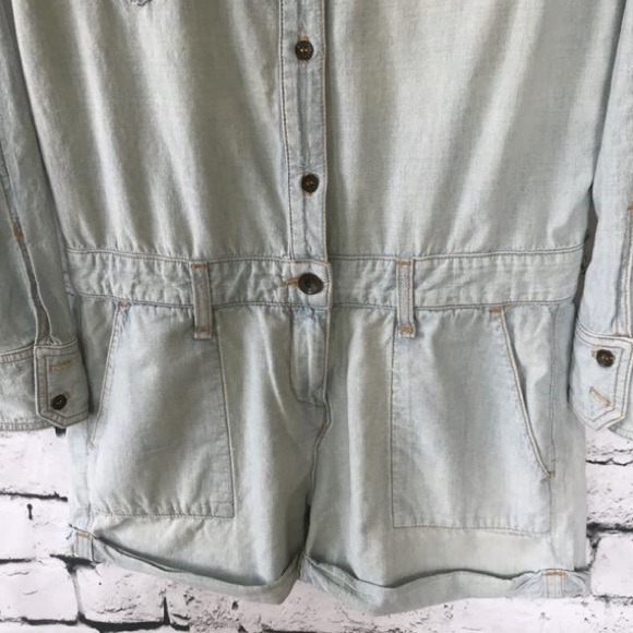 Rag & Bone Jean Chambray Romper Size Medium - Picture 4 of 6